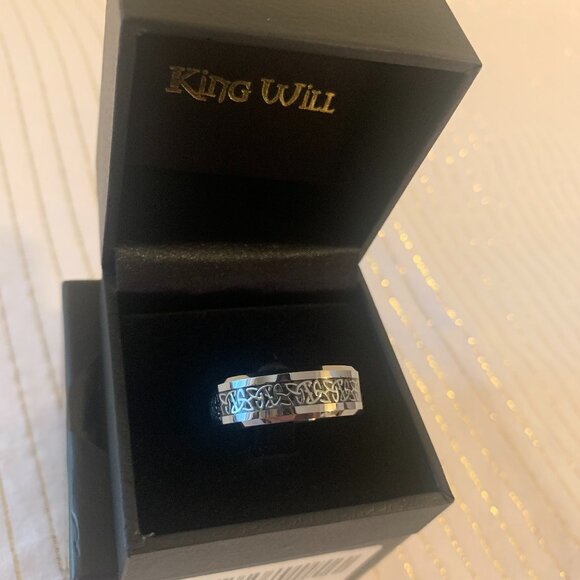 King Will The Vow Keeper Men's Tungsten Ring Size 13.5 - Picture 1 of 5
